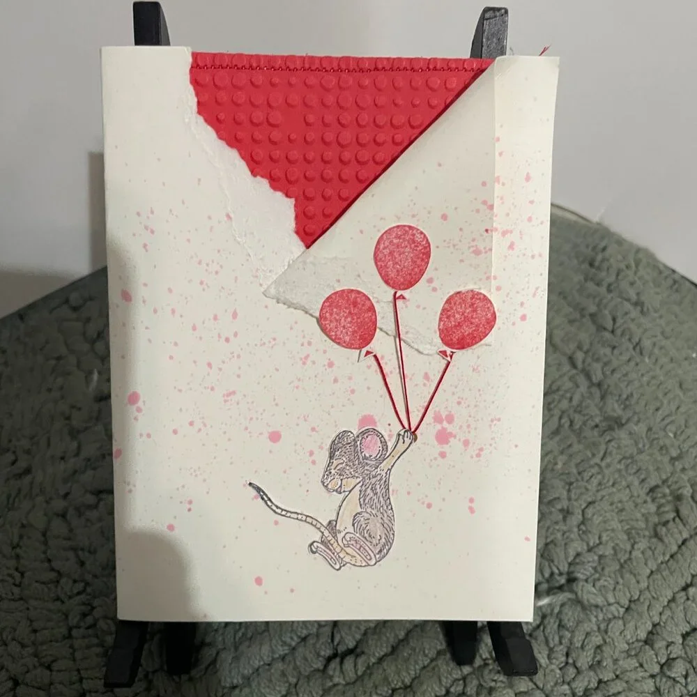 Handcrafted Birthday Card 4.25